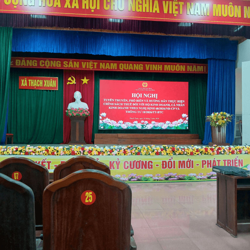 hội nghị tập huấn thuế cho hộ kinh doanh năm 2026